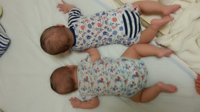 まだ頭の形はいびつ